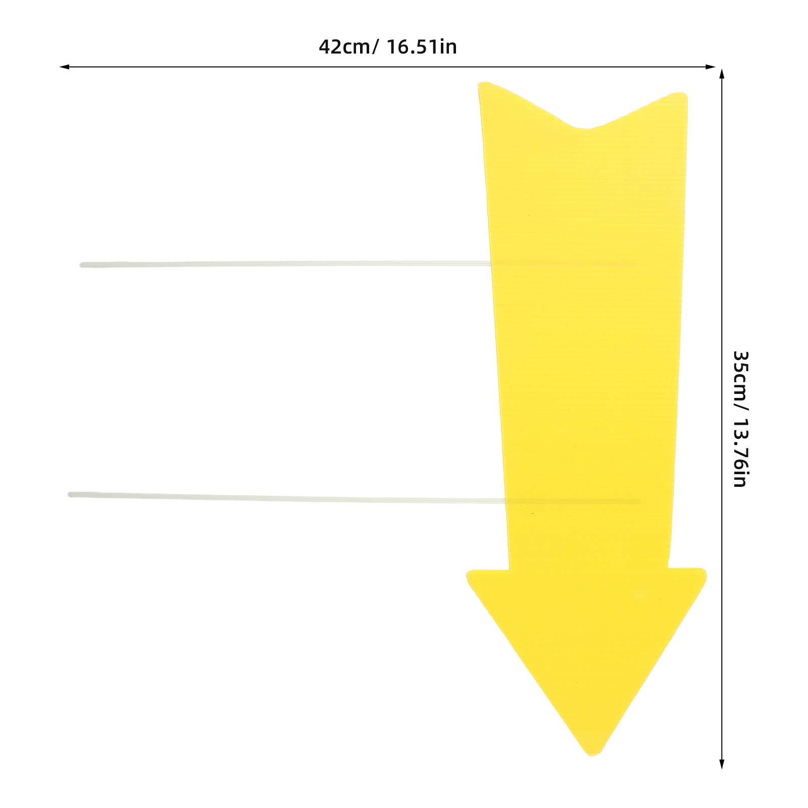 10Pcs Blank Yellow Arrow Signs - огляд і ціна Yard Sign Blank