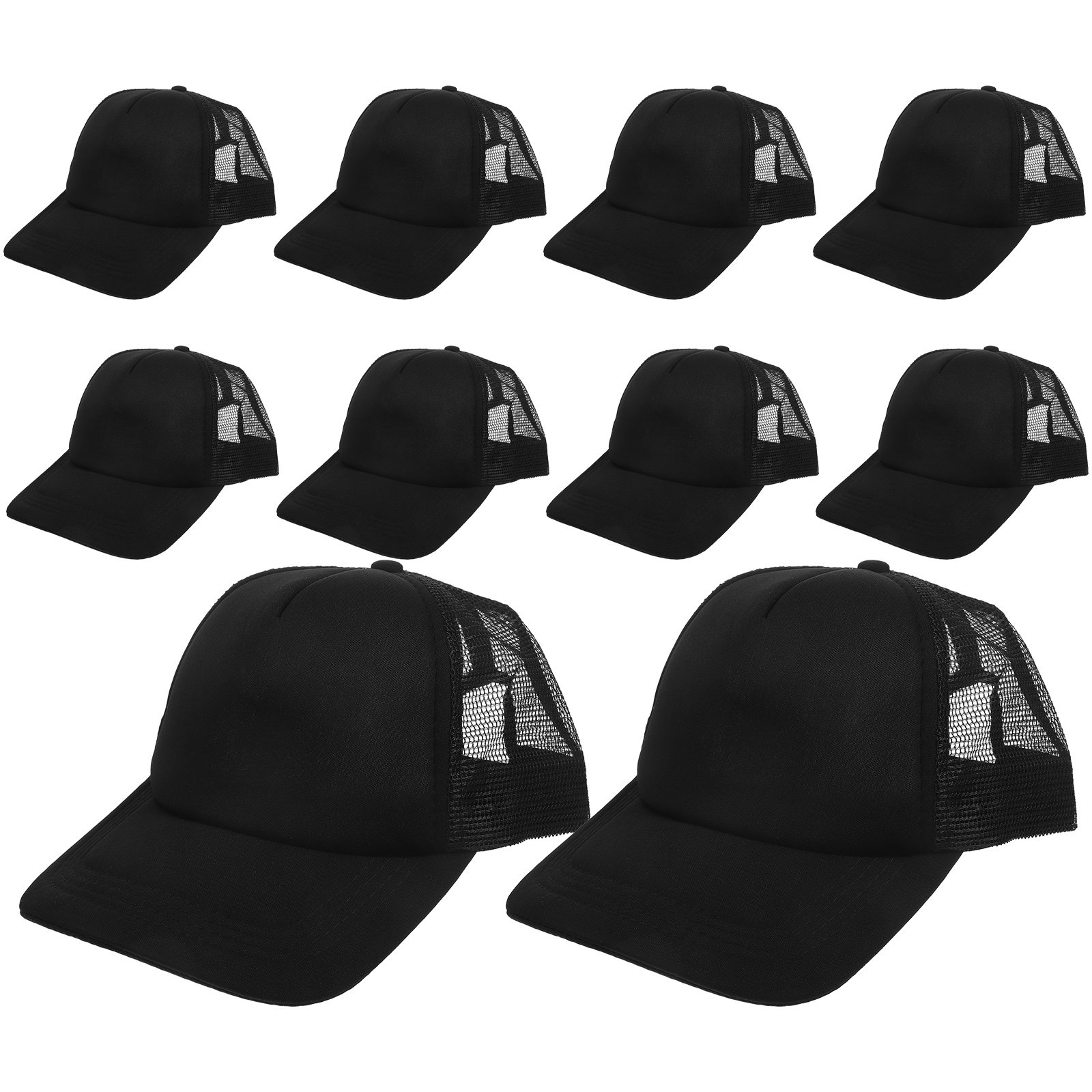 10Pcs Blank Mesh Baseball Hat  - огляд і ціна Hat Sublimation Blank