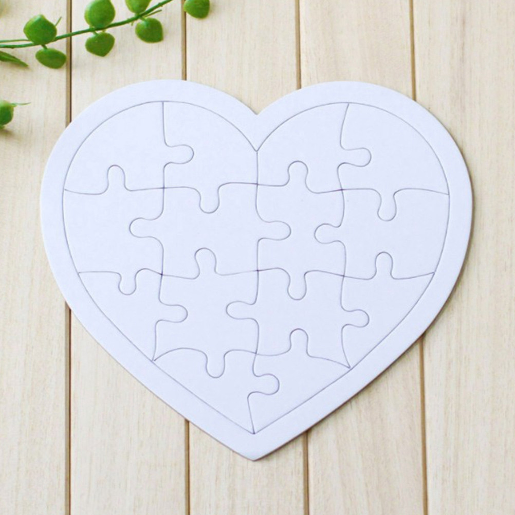 4Pcs Blank Jigsaw Puzzles Kids - огляд і ціна Puzzle Blank White