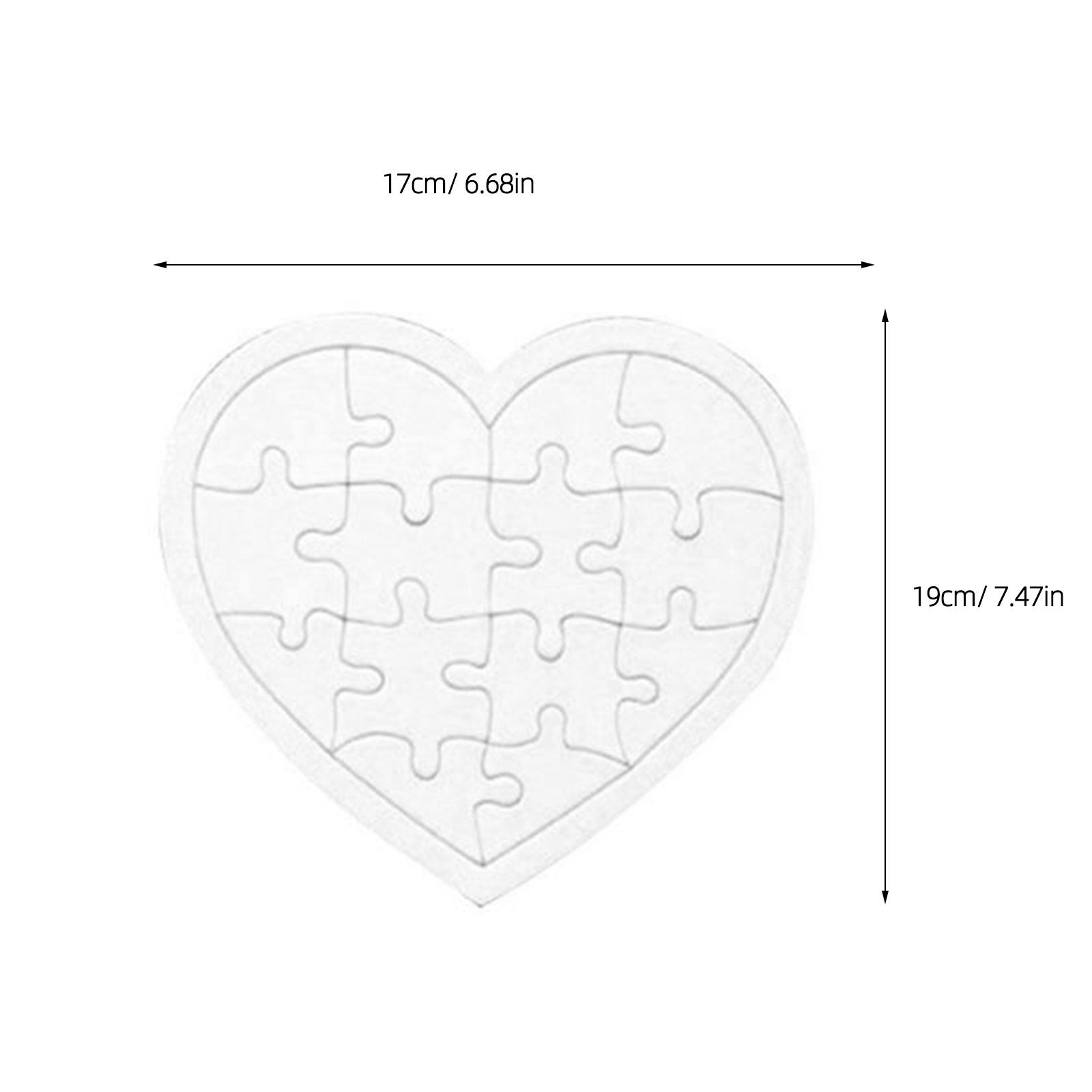 4Pcs Blank Jigsaw Puzzles Kids - огляд і ціна Puzzle Blank White