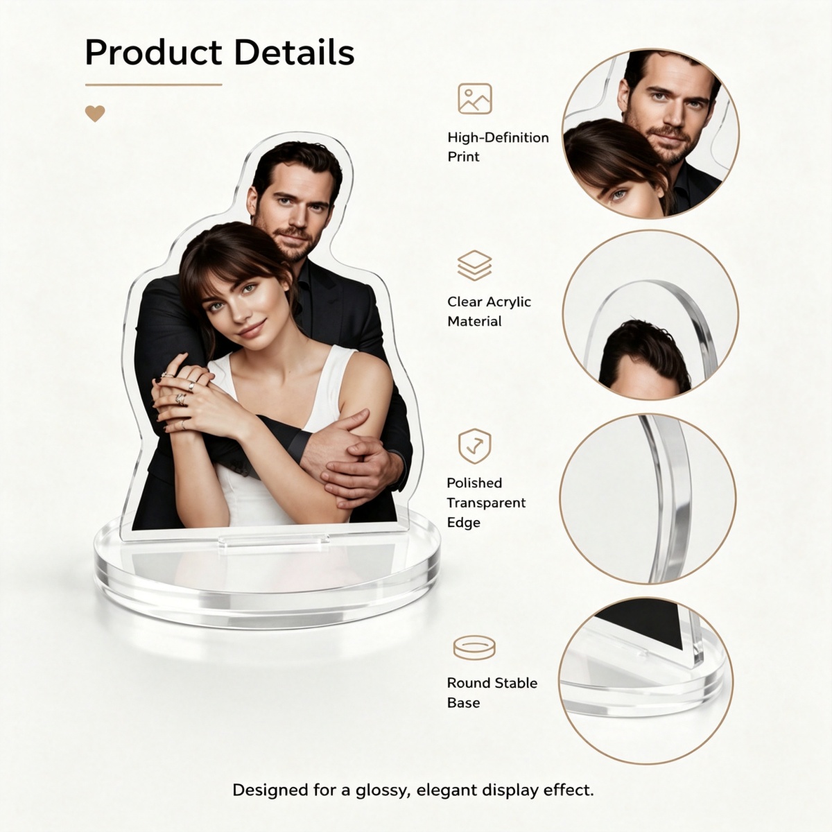 Custom Acrylic Character Portr - огляд і ціна Photo Acrylic Block