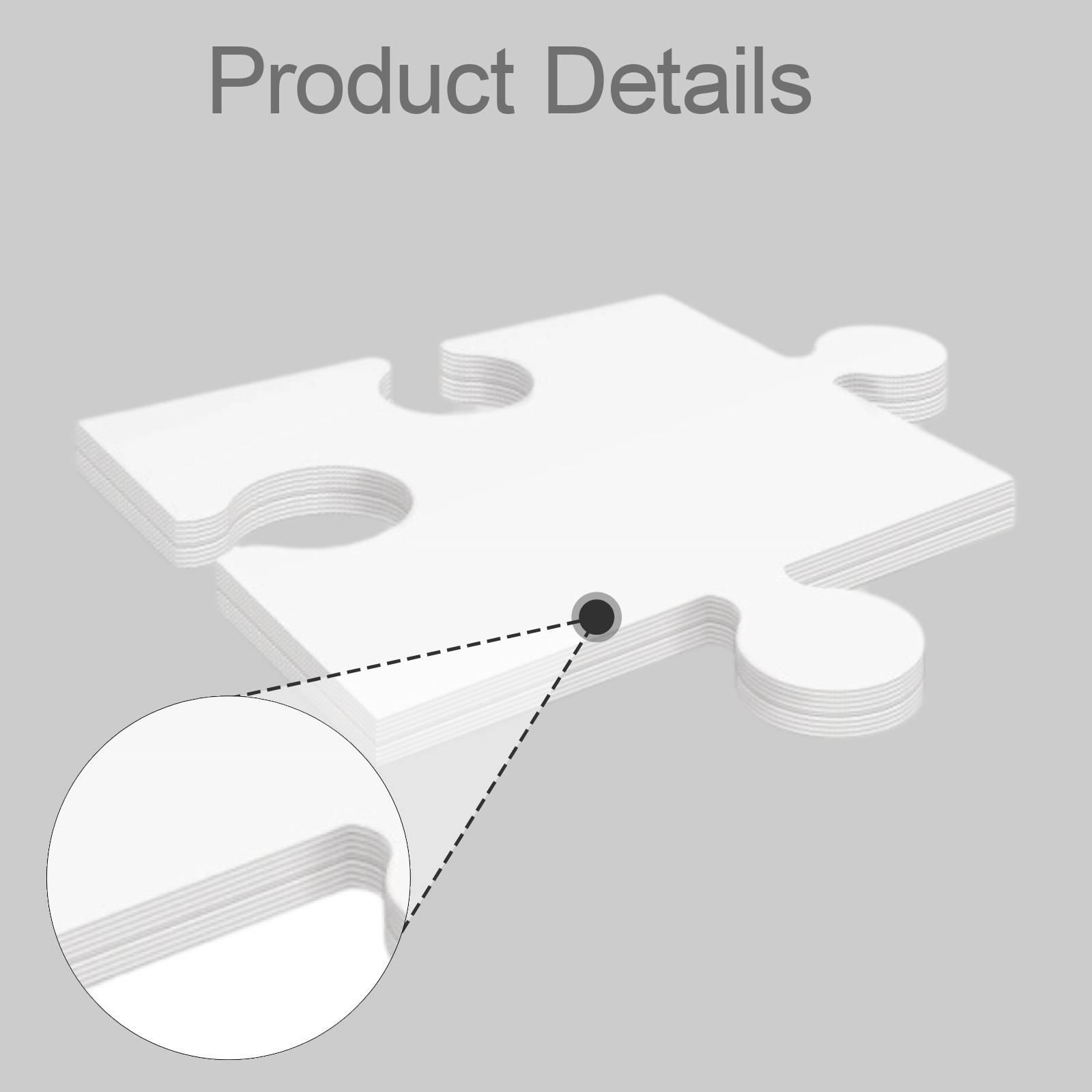 24x White Cardboard Blank Jigs - огляд і ціна Puzzle Blank White